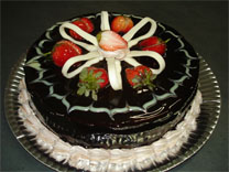 Bolo de Brigadeiro com Morango